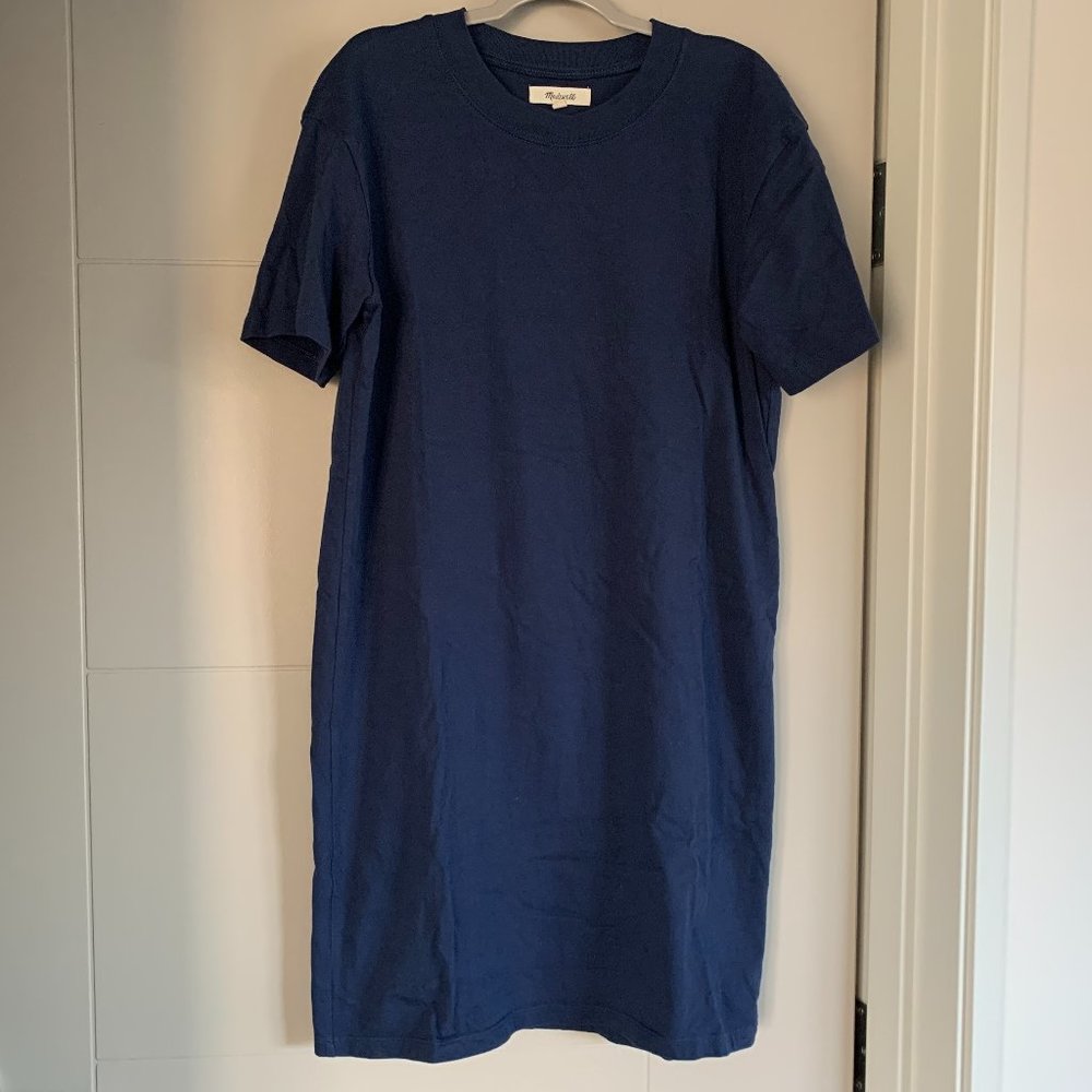 Madewell size xs navy tee shirt dress